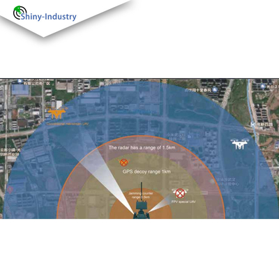 X Band Drone Detection Radar Border Surveillance IP66 Protection High Real Time