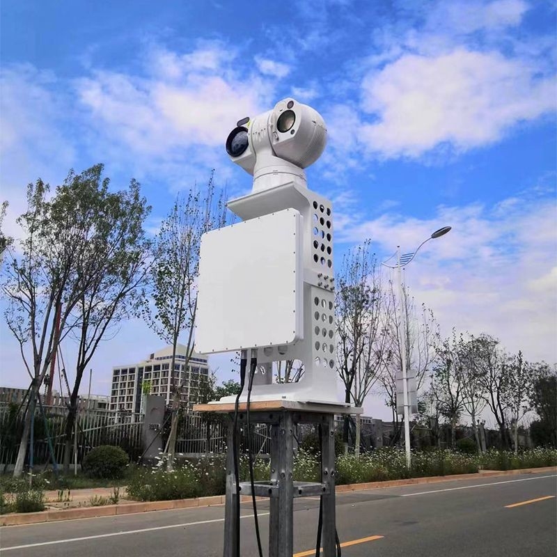 Probe Enabled PTZ Thermal Imaging Camera Detector Formal Car Tripod Stand Installation