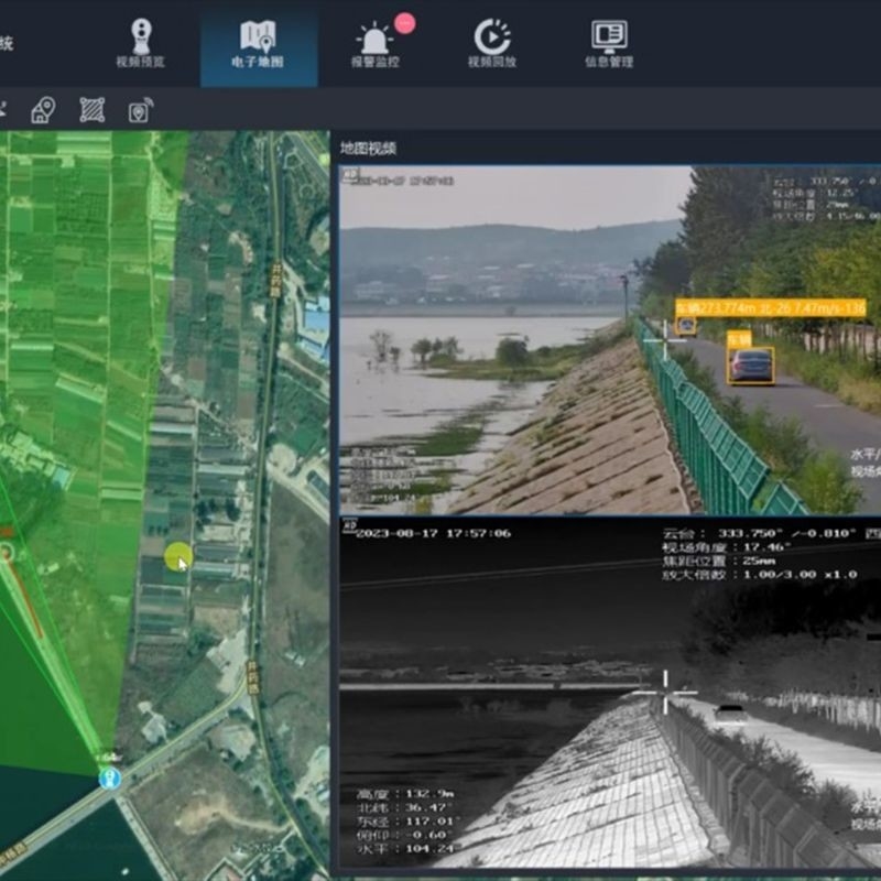 Multi Purpose Drone Detection Radar With Thermal Imaging Technology Security Warning