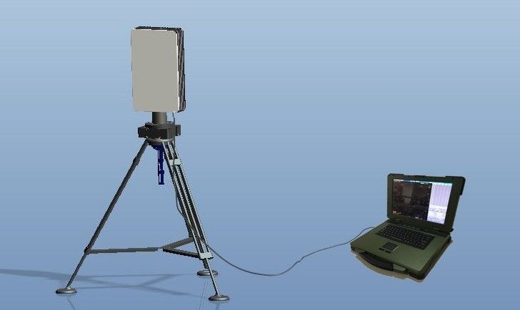 Multi Purpose Drone Detection Radar With Thermal Imaging Technology Security Warning