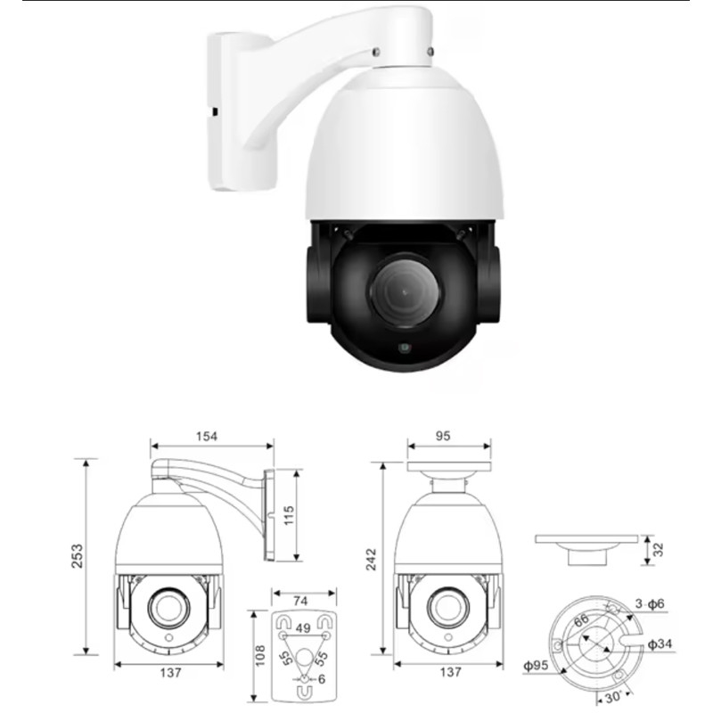 Bluetooth Android Compatibility IOT CCTV Camera Wireless Smart Security System